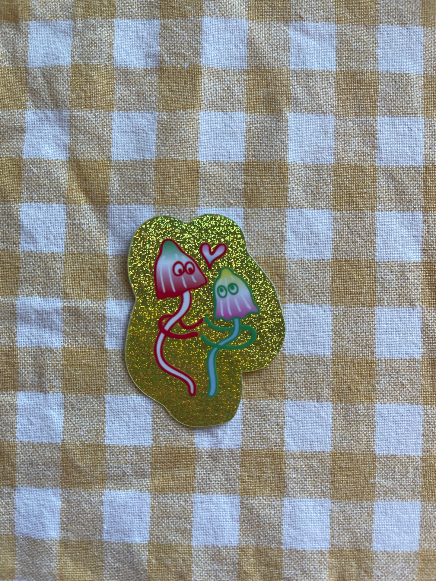 Mush Sticker Sparkly love