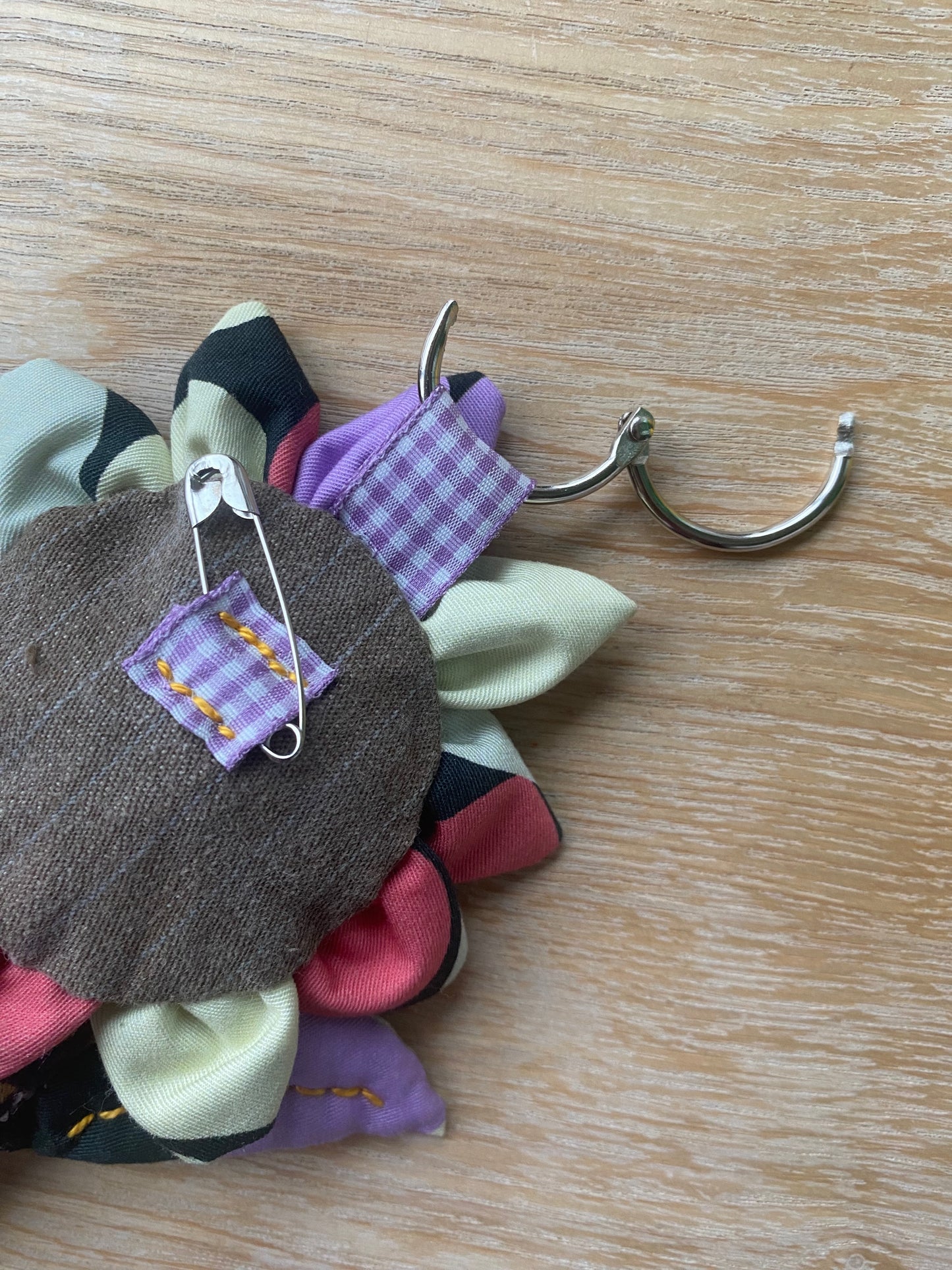 Bag charm sunflower