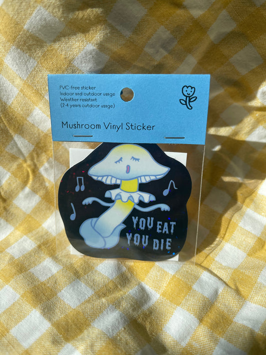 Mushroom Sticker Destroying Angel