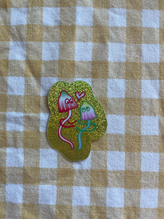 Mush Sticker Sparkly love