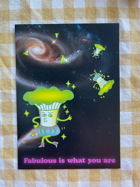 A6 Postcard Fabulous