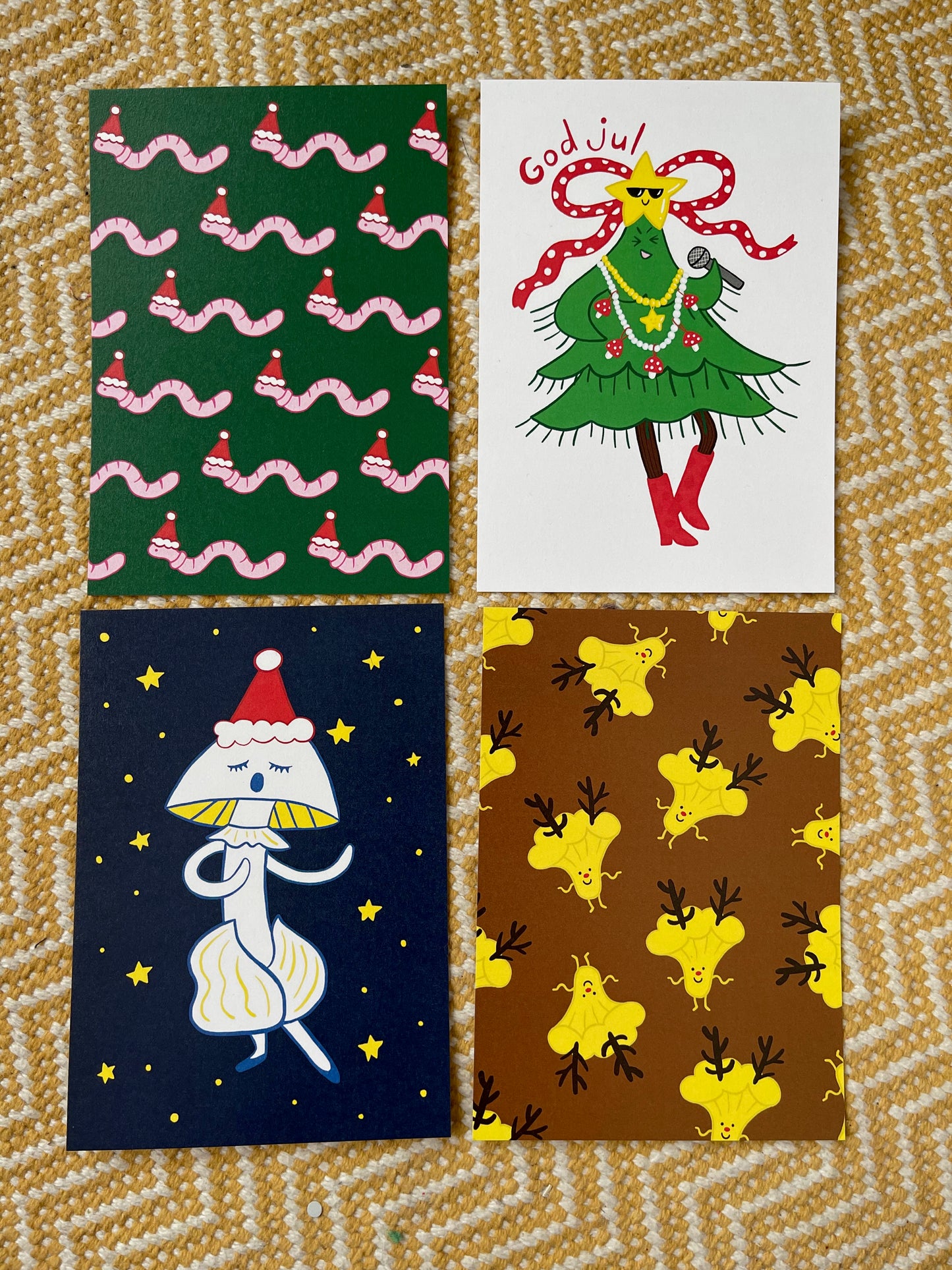 A6 Christmas card 4-pack