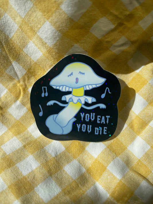 Mushroom Sticker Destroying Angel