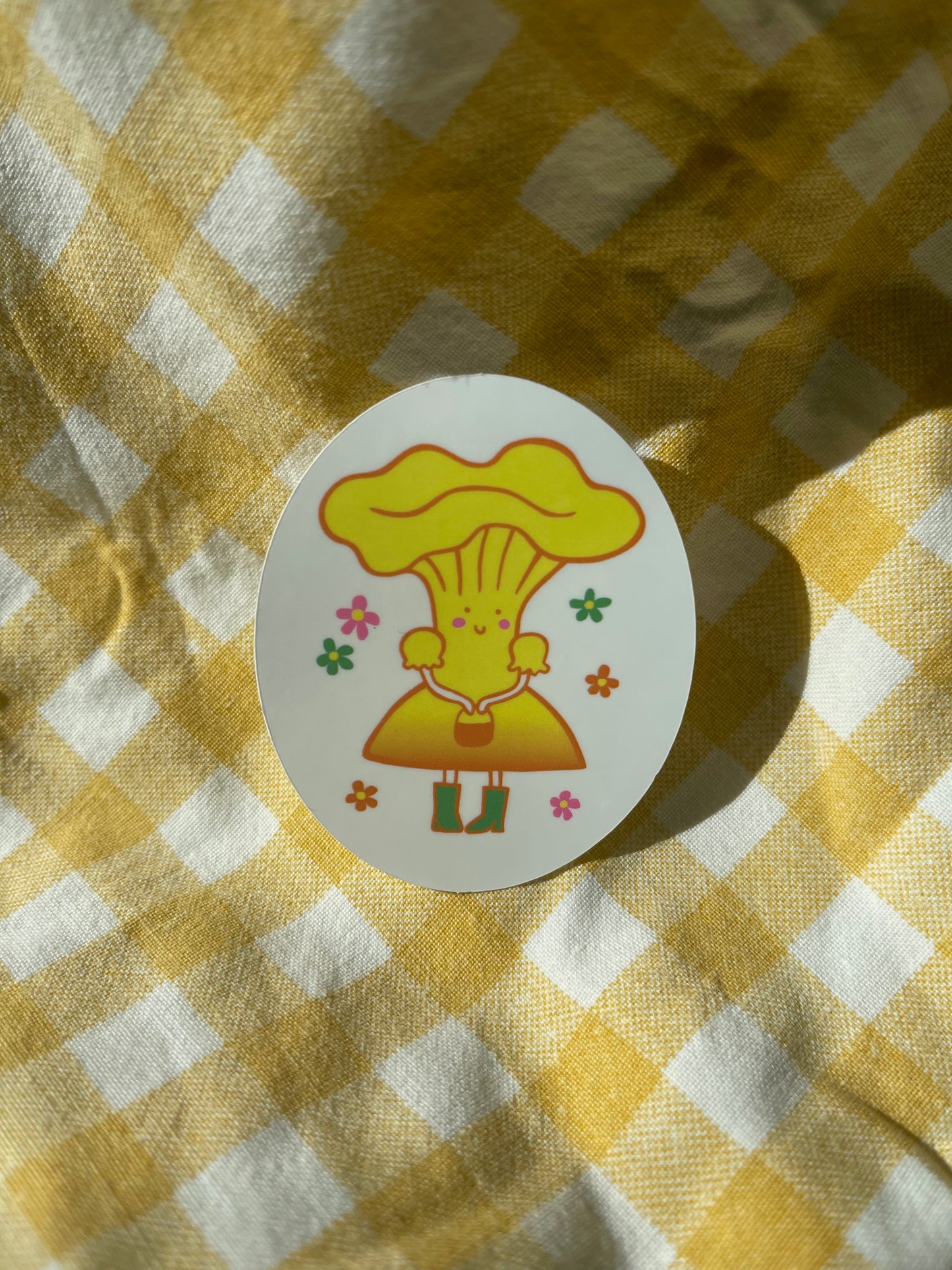 Mushroom Sticker Chanterelle